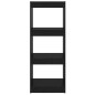 vidaXL Estantería/divisor espacios madera pino negro 40x30x103,5 cm vidaXL Estantería/divisor espacios madera pino negro 40x30x103,5 cm