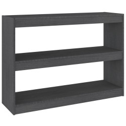 vidaXL Estantería/divisor de espacios madera pino gris 100x30x71,5 cm