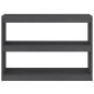 vidaXL Estantería/divisor de espacios madera pino gris 100x30x71,5 cm vidaXL Estantería/divisor de espacios madera pino gris 100x30x71,5 cm