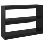 vidaXL Estantería/divisor de espacios madera pino negro 100x30x71,5 cm vidaXL Estantería/divisor de espacios madera pino negro 100x30x71,5 cm