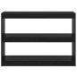 vidaXL Estantería/divisor de espacios madera pino negro 100x30x71,5 cm vidaXL Estantería/divisor de espacios madera pino negro 100x30x71,5 cm