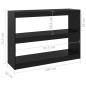 vidaXL Estantería/divisor de espacios madera pino negro 100x30x71,5 cm vidaXL Estantería/divisor de espacios madera pino negro 100x30x71,5 cm