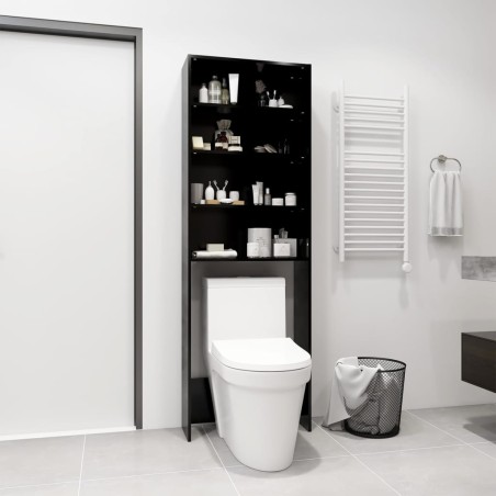 vidaXL Armario de lavadora negro 64x24x190 cm