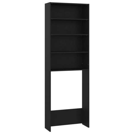vidaXL Armario de lavadora negro 64x24x190 cm