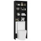 vidaXL Armario de lavadora negro 64x24x190 cm