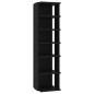 vidaXL Mueble zapatero madera contrachapada negro 27,5x27x102 cm vidaXL Mueble zapatero madera contrachapada negro 27,5x27x102 cm