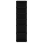 vidaXL Mueble zapatero madera contrachapada negro 27,5x27x102 cm vidaXL Mueble zapatero madera contrachapada negro 27,5x27x102 cm