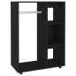 vidaXL Armario de madera de ingeniería negro 80x40x110 cm vidaXL Armario de madera de ingeniería negro 80x40x110 cm