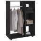 vidaXL Armario de madera de ingeniería negro 80x40x110 cm vidaXL Armario de madera de ingeniería negro 80x40x110 cm
