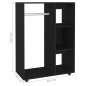 vidaXL Armario de madera de ingeniería negro 80x40x110 cm vidaXL Armario de madera de ingeniería negro 80x40x110 cm