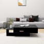 vidaXL Mesa de centro madera ingeniería negra 105x55x32 cm