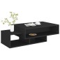 vidaXL Mesa de centro madera ingeniería negra 105x55x32 cm