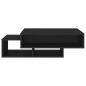 vidaXL Mesa de centro madera ingeniería negra 105x55x32 cm