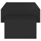vidaXL Mesa de centro madera ingeniería negra 105x55x32 cm