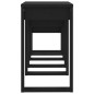 vidaXL Mesas apilables 3 piezas madera contrachapada negro vidaXL Mesas apilables 3 piezas madera contrachapada negro