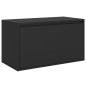 vidaXL Banco de pasillo de madera de ingeniería negro 80x40x45 cm vidaXL Banco de pasillo de madera de ingeniería negro 80x40x45 cm