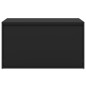 vidaXL Banco de pasillo de madera de ingeniería negro 80x40x45 cm vidaXL Banco de pasillo de madera de ingeniería negro 80x40x45 cm