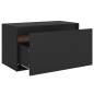 vidaXL Banco de pasillo de madera de ingeniería negro 80x40x45 cm vidaXL Banco de pasillo de madera de ingeniería negro 80x40x45 cm