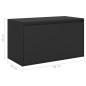 vidaXL Banco de pasillo de madera de ingeniería negro 80x40x45 cm vidaXL Banco de pasillo de madera de ingeniería negro 80x40x45 cm