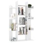 vidaXL Estantería librería madera contrachapada blanco 86x25,5x140 cm