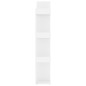 vidaXL Estantería librería madera contrachapada blanco 86x25,5x140 cm