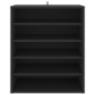 vidaXL Mueble zapatero de madera contrachapada negro 60x35x70 cm vidaXL Mueble zapatero de madera contrachapada negro 60x35x70 cm