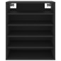 vidaXL Mueble zapatero de madera contrachapada negro 60x35x70 cm vidaXL Mueble zapatero de madera contrachapada negro 60x35x70 cm