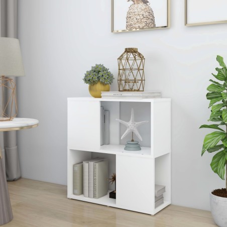 vidaXL Estantería librería madera contrachapada blanco 60x24x63 cm