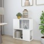 vidaXL Estantería librería madera contrachapada blanco 60x24x63 cm