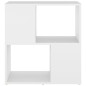 vidaXL Estantería librería madera contrachapada blanco 60x24x63 cm