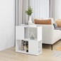 vidaXL Estantería librería madera contrachapada blanco 60x24x63 cm