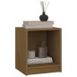 vidaXL Mesita noche madera pino maciza marrón miel 35,5x33,5x41,5 cm vidaXL Mesita noche madera pino maciza marrón miel 35,5x33,5x41,5 cm