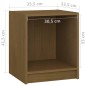 vidaXL Mesita noche madera pino maciza marrón miel 35,5x33,5x41,5 cm vidaXL Mesita noche madera pino maciza marrón miel 35,5x33,5x41,5 cm