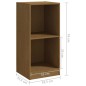 vidaXL Armario auxiliar madera maciza mango marrón miel 35,5x33,5x76cm vidaXL Armario auxiliar madera maciza mango marrón miel 35,5x33,5x76cm