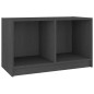 vidaXL Mueble de TV de madera maciza de pino gris 70x33x42 cm vidaXL Mueble de TV de madera maciza de pino gris 70x33x42 cm