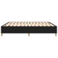 vidaXL Estructura de cama box spring tela negro 180x200 cm