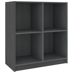 vidaXL Aparador madera maciza de pino gris 70x33x76 cm