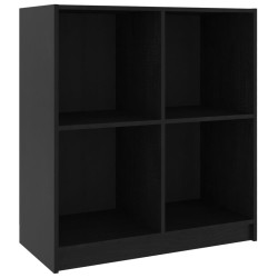 vidaXL Aparador madera maciza de pino negro 70x33x76 cm