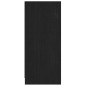 vidaXL Aparador madera maciza de pino negro 70x33x76 cm vidaXL Aparador madera maciza de pino negro 70x33x76 cm