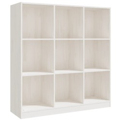 vidaXL Estantería/divisor espacios madera pino blanco 104x33,5x110 cm