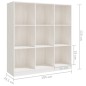vidaXL Estantería/divisor espacios madera pino blanco 104x33,5x110 cm vidaXL Estantería/divisor espacios madera pino blanco 104x33,5x110 cm