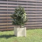 vidaXL Jardinera de madera maciza de pino blanco 31x31x31 cm vidaXL Jardinera de madera maciza de pino blanco 31x31x31 cm