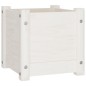 vidaXL Jardinera de madera maciza de pino blanco 31x31x31 cm vidaXL Jardinera de madera maciza de pino blanco 31x31x31 cm