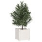 vidaXL Jardinera de madera maciza de pino blanco 31x31x31 cm vidaXL Jardinera de madera maciza de pino blanco 31x31x31 cm