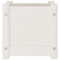vidaXL Jardinera de madera maciza de pino blanco 31x31x31 cm vidaXL Jardinera de madera maciza de pino blanco 31x31x31 cm