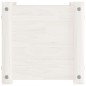 vidaXL Jardinera de madera maciza de pino blanco 31x31x31 cm vidaXL Jardinera de madera maciza de pino blanco 31x31x31 cm