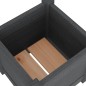 vidaXL Jardinera de madera maciza de pino gris 31x31x31 cm vidaXL Jardinera de madera maciza de pino gris 31x31x31 cm