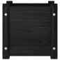vidaXL Jardinera de madera maciza de pino negro 31x31x31 cm vidaXL Jardinera de madera maciza de pino negro 31x31x31 cm