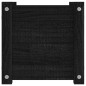 vidaXL Jardinera de madera maciza de pino negro 31x31x31 cm vidaXL Jardinera de madera maciza de pino negro 31x31x31 cm
