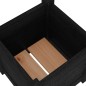 vidaXL Jardinera de madera maciza de pino negro 31x31x31 cm vidaXL Jardinera de madera maciza de pino negro 31x31x31 cm